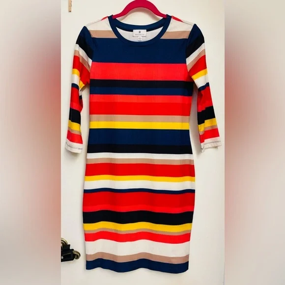 Socialite Wild Child Striped Midi Dress, Small - Picture 2 of 4